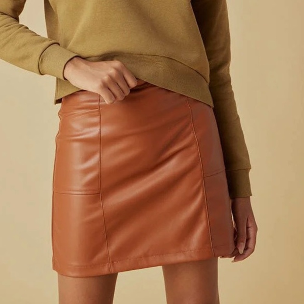 Hello Franki Pleather Skirt